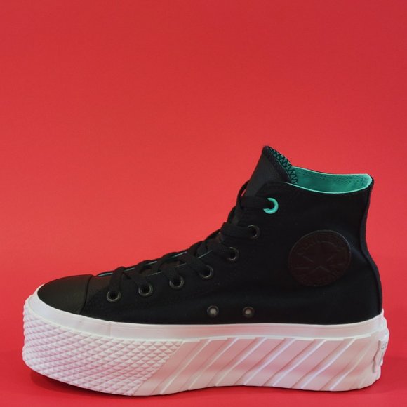 Converse CTAS Surface Fusion Hybrid Shine Lift 2X Platform Sneakers 571675C NWT - Picture 3 of 6